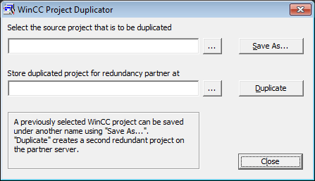 Fig. 5: WinCC Project Duplicator